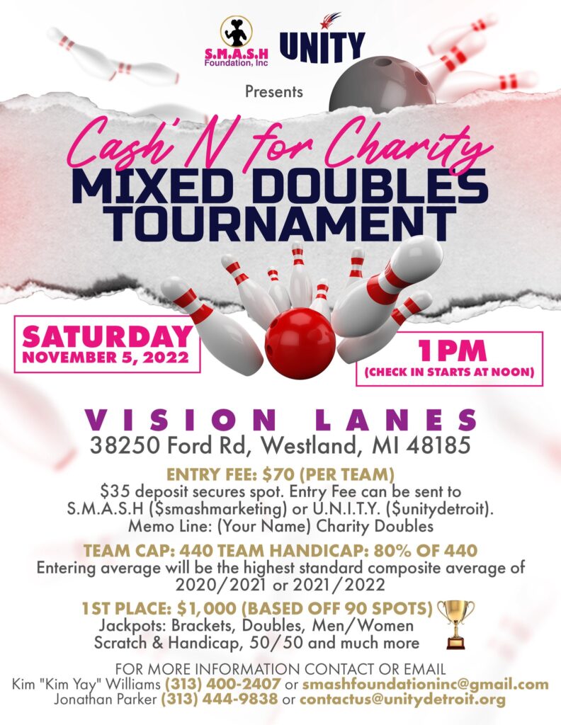 Cash N for Charity Mixed Doubles Bowling Tournament Southern TNBA