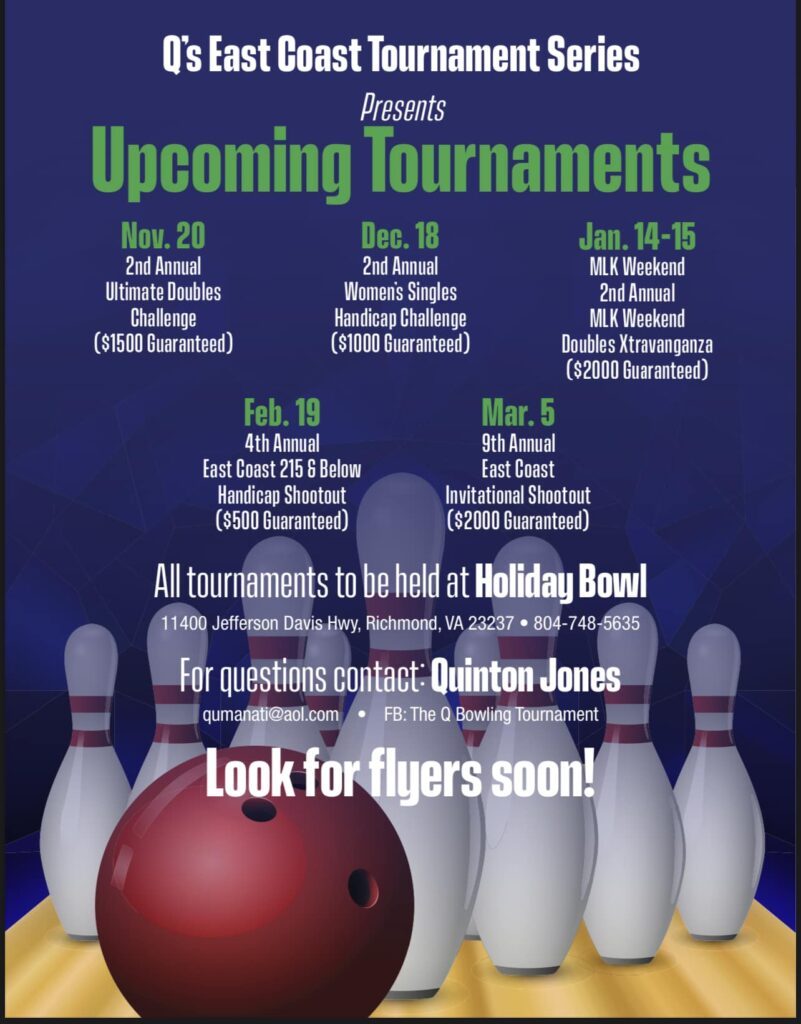 Qs East Coast Bowling Tournament Series Southern TNBA & USBC Bowling