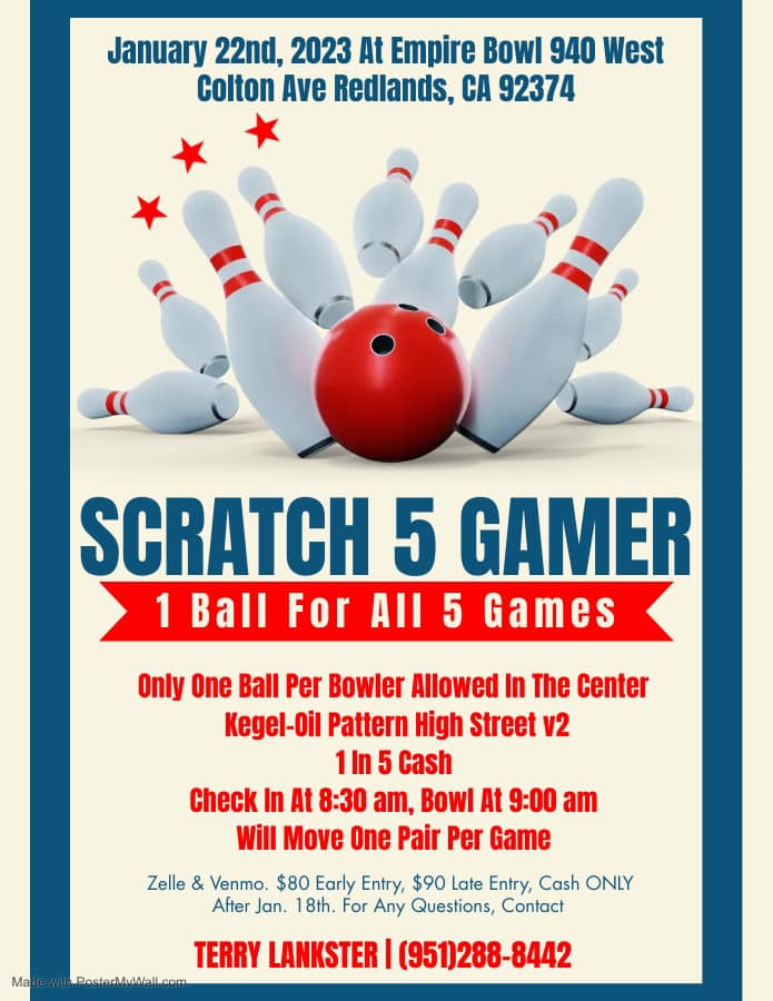 Scratch 5 Gamer Bowling Tournament Southern TNBA & USBC Bowling