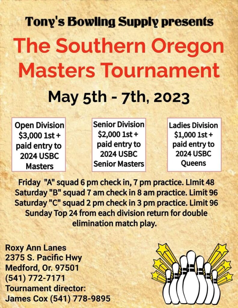 The Southern Oregon Masters Bowling Tournament