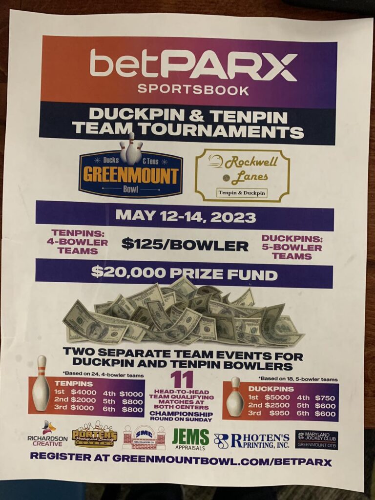 BetParx Duckpin Team Bowling Tournament