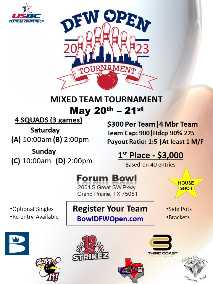 DFW Open Mixed Team Bowling Tournament