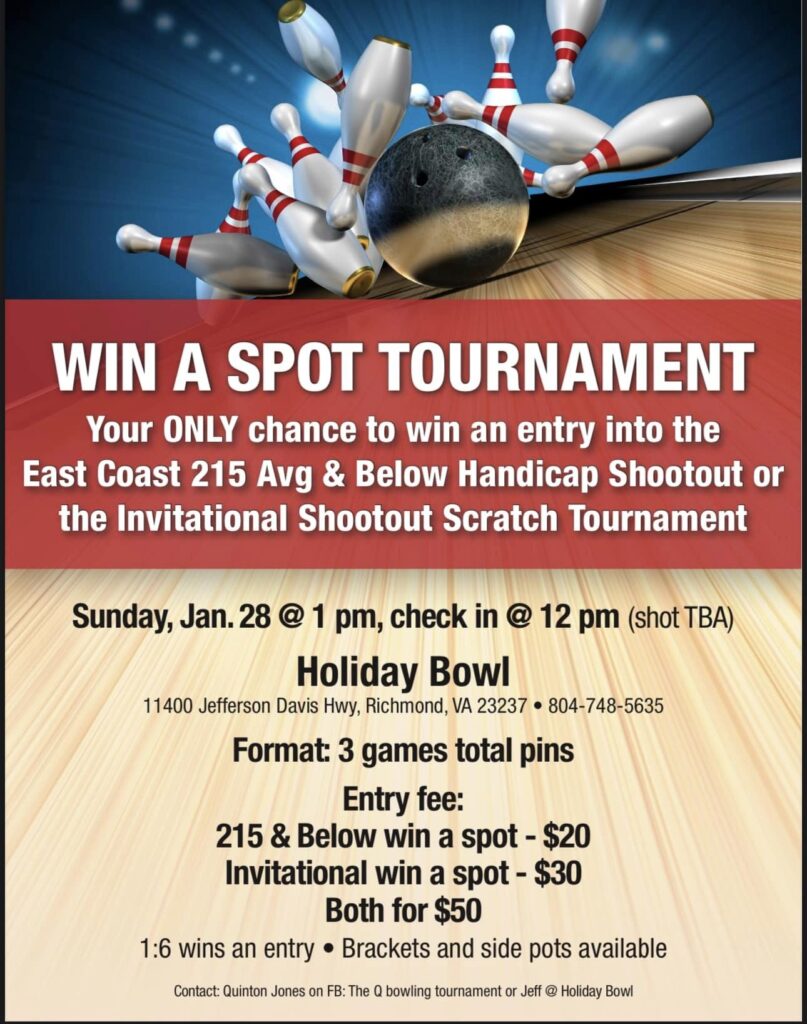 East Coast 215 Avg & Below Invitation Shootout Scratch Bowling