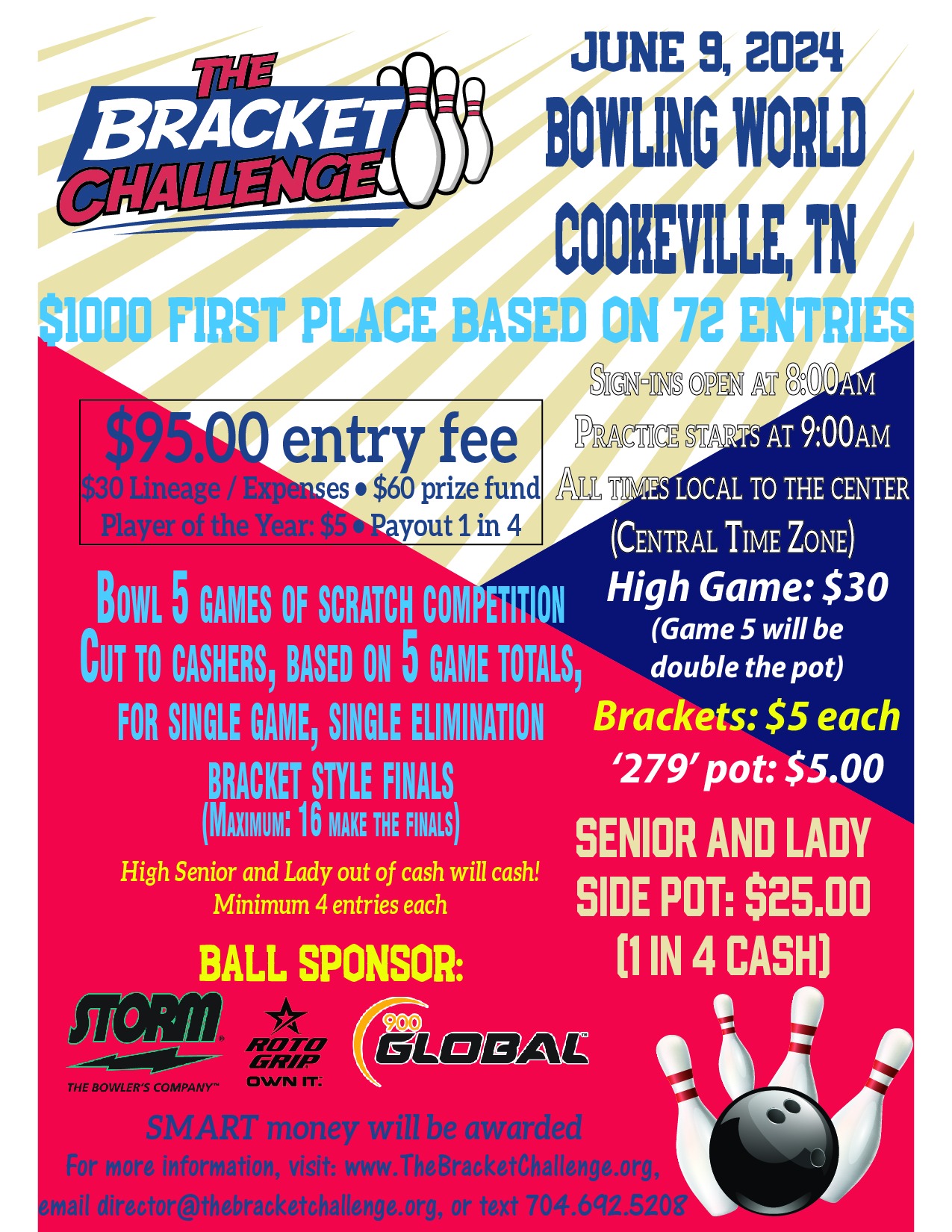 The Bracket Challenge Cookeville Scratch Bowling Tournament Southern