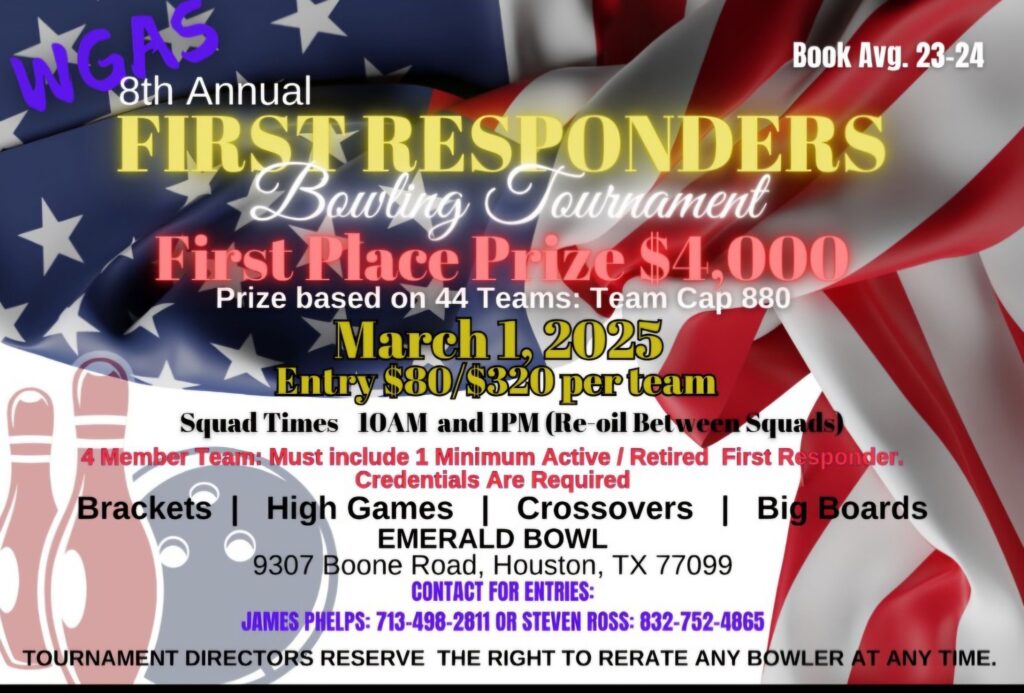 8th Annual First Responders Bowling Tournament