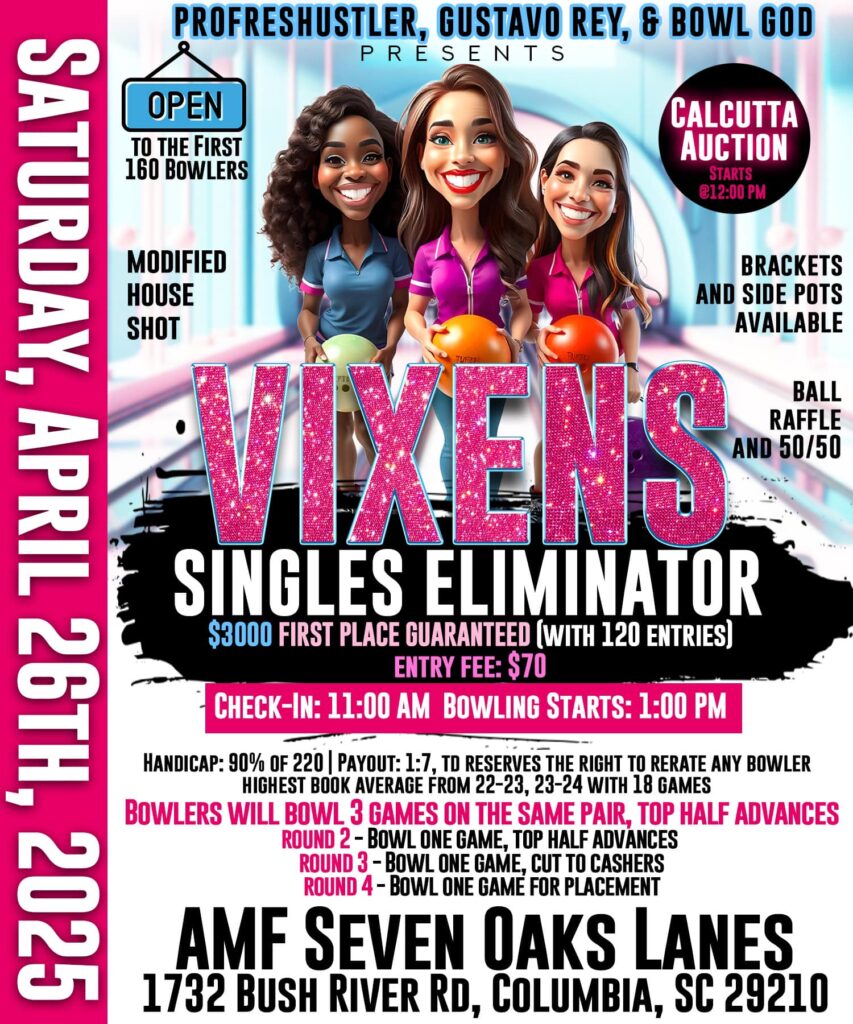 Vixens Singles Eliminator Bowling Tournament